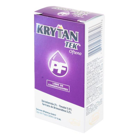 KRYTANTEK SIN CONSERVANTES 5 ML BRIMONIDINA- DORZOLAMIDA-TIMOLOL