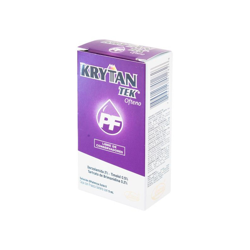 KRYTANTEK SIN CONSERVANTES 5 ML BRIMONIDINA- DORZOLAMIDA-TIMOLOL