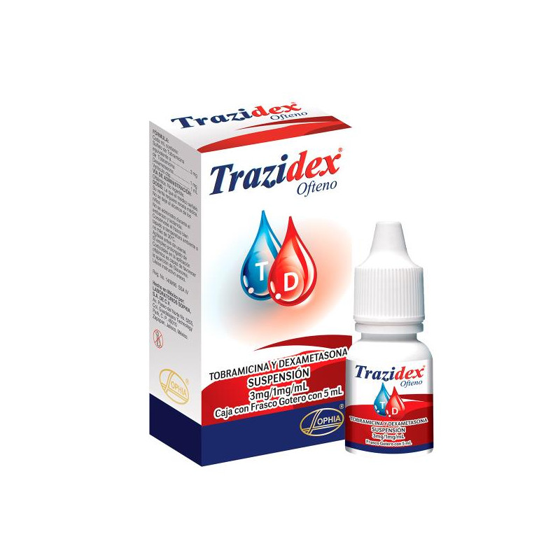 TRAZIDEX OFTENO 5 ML TOBRAMICINA
