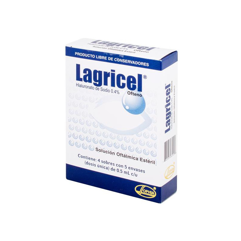 LAGRICEL OFTENO SOL 10 ML 20 UNIDOSIS HIALURONATO DE SODI
