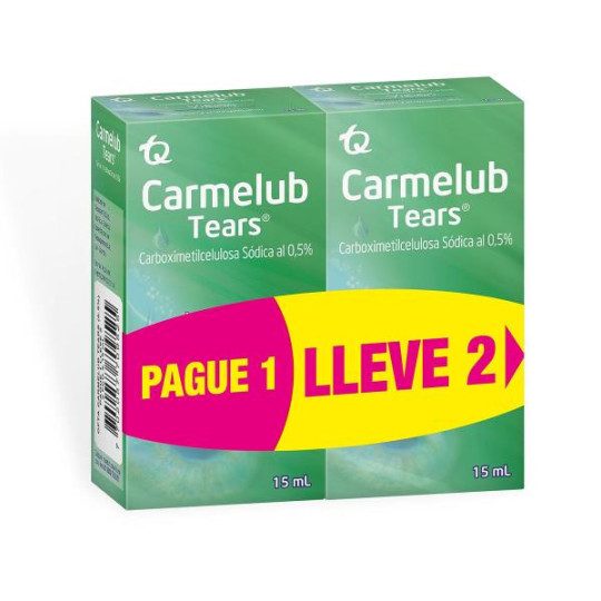 2 CARMELUB TEARS FCO 15 ML P.ESPECIAL CARBOXIMETILCELULOSA 