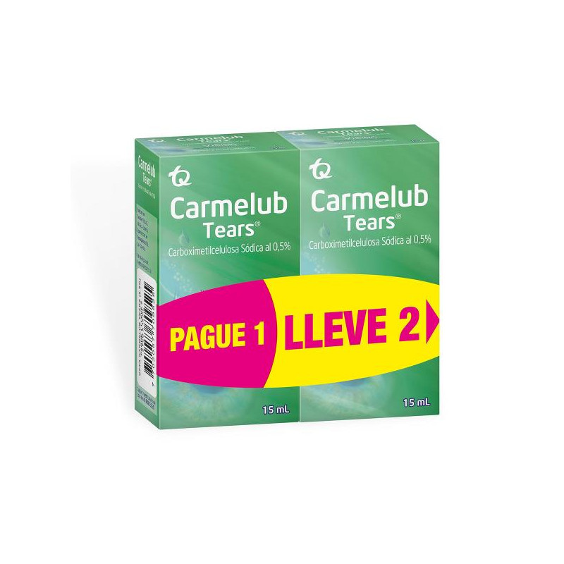 2 CARMELUB TEARS FCO 15 ML P.ESPECIAL CARBOXIMETILCELULOSA 