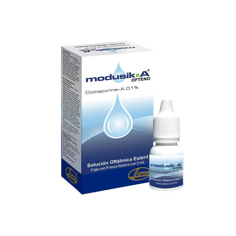 MODUSIK A OFTENO 5 ML (A) CICLOSPORINA MODUSIK A OFTENO 5 ML (A) CICLOSPORINA