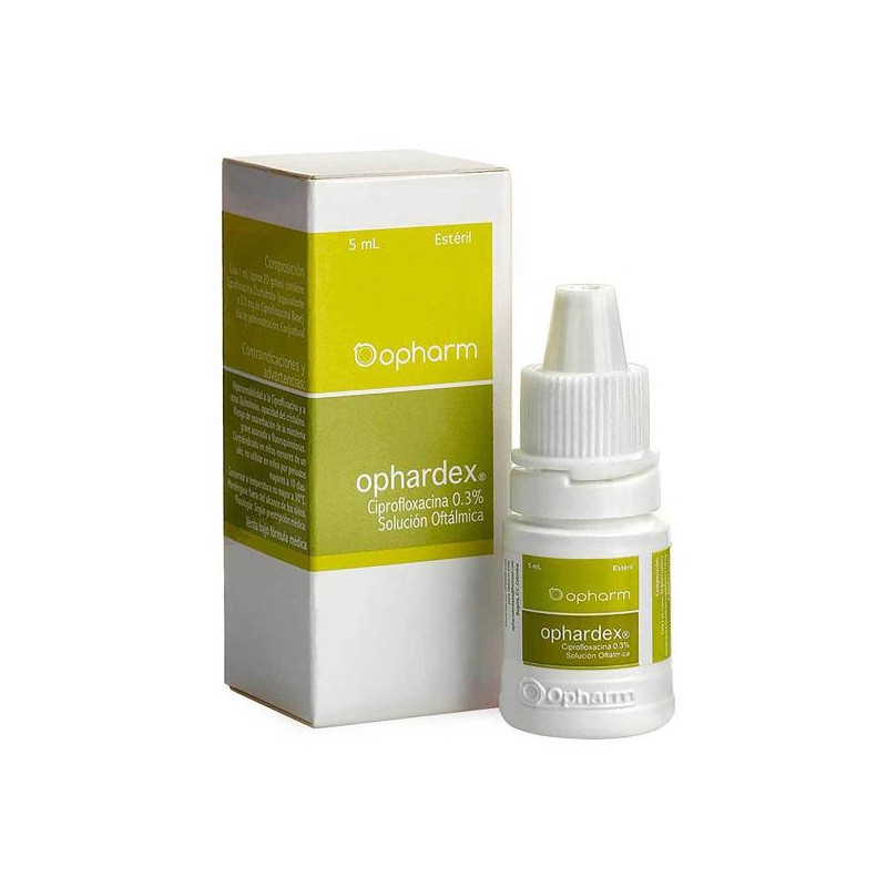 OPHARDEX GOTAS OFT X 5 ML CIPROFLOXACINA OPHARDEX GOTAS OFT X 5 ML CIPROFLOXACINA