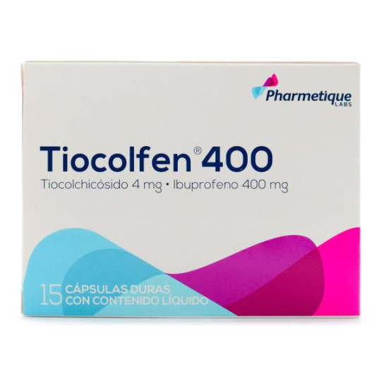 TIOCOLFEN 400 MG 15 CAP LIQUIDAS (DA) IBUPROFEN