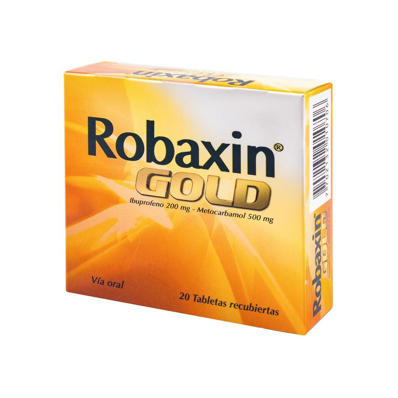 ROBAXIN GOLD 500 MG 20 TBS IBUPROFENO METOCARBAMOL