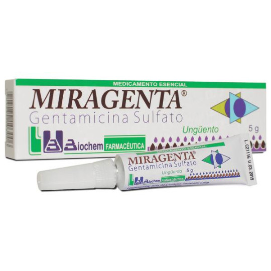 MIRAGENTA 5 GRS UNGUENTO GENTAMICINA MIRAGENTA 5 GRS UNGUENTO GENTAMICINA