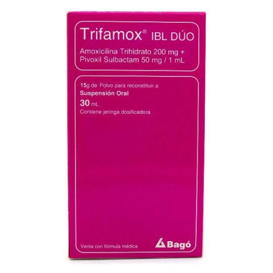 TRIFAMOX IBL-DUO SUSPENSION 30 ML SULBACTAM TRIFAMOX IBL-DUO SUSPENSION 30 ML SULBACTAM