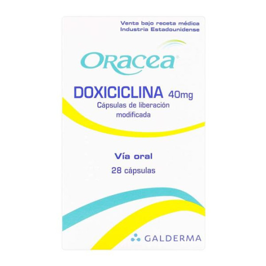 ORACEA 40 MG 28 CAPSULAS (A) DOXICICLINA ORACEA 40 MG 28 CAPSULAS (A) DOXICICLINA