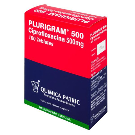 PLURIGRAM 100 TABLETAS CIPROFLOXACINA 
