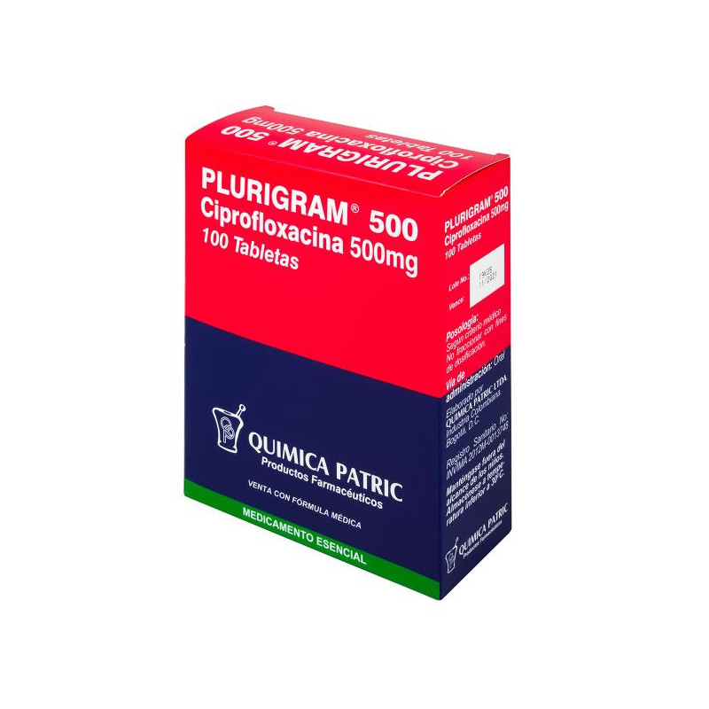 PLURIGRAM 100 TABLETAS CIPROFLOXACINA 