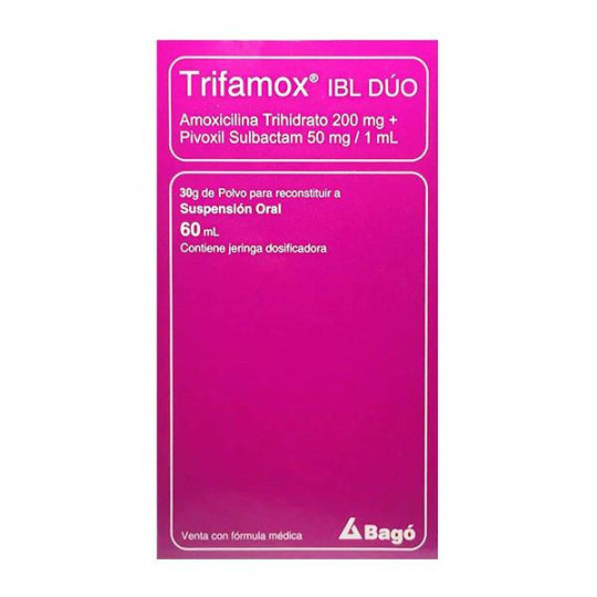 TRIFAMOX IBL-DUO SUSPENSION 60 ML(A) SULBACTAM TRIFAMOX IBL-DUO SUSPENSION 60 ML(A) SULBACTAM