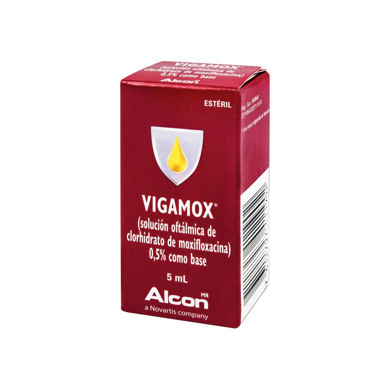 VIGAMOX 0.5% SOLUCION 5 ML (DA) MOXIFLOXACINO VIGAMOX 0.5% SOLUCION 5 ML (DA) MOXIFLOXACINO