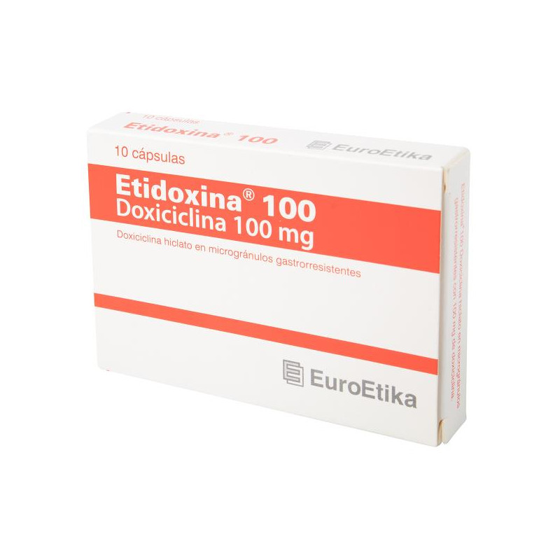 ETIDOXINA 100 MG 10 CAPSULAS (DA) DOXICICLINA ETIDOXINA 100 MG 10 CAPSULAS (DA) DOXICICLINA