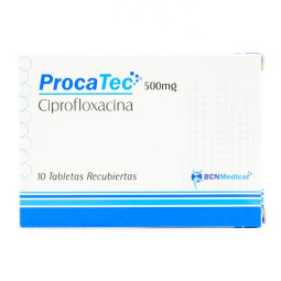 PROCATEC 500 MG CIPROFLOXACINA 10 TBS CIPROFLOXACINA 