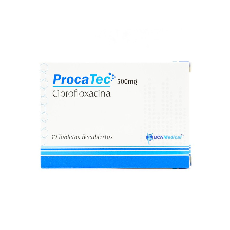 PROCATEC 500 MG CIPROFLOXACINA 10 TBS CIPROFLOXACINA 
