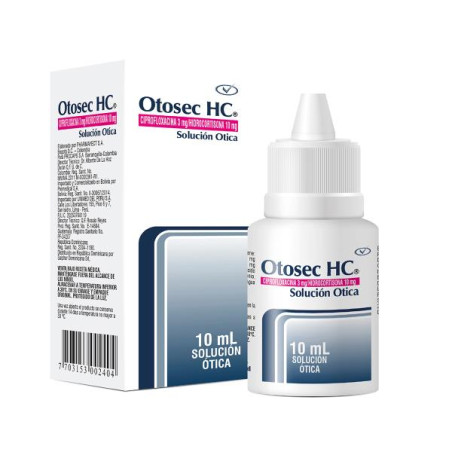 OTOSEC HC 0.3% GOTAS 10 ML CIPROFLOXACINA