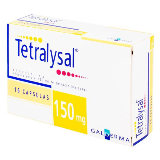 TETRALYSAL 150 MG 16 CAPSULAS (DA) LIMECICLINA-TETRACICLINA TETRALYSAL 150 MG 16 CAPSULAS (DA) LIMECICLINA-TETRACICLINA