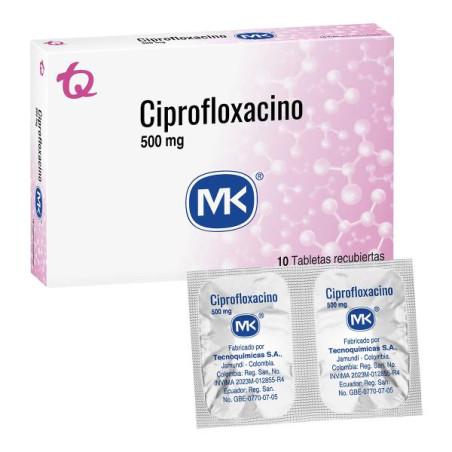CIPROFLOXACINA 500 MG 10 TBS MK CIPROFLOXACINA