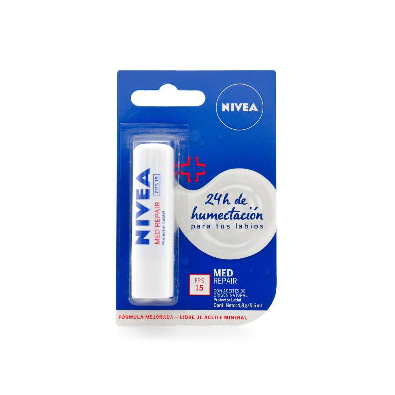 PROT.LABIAL NIVEA LIP CARE MED FPS 15 PROTECTORES LABIALES