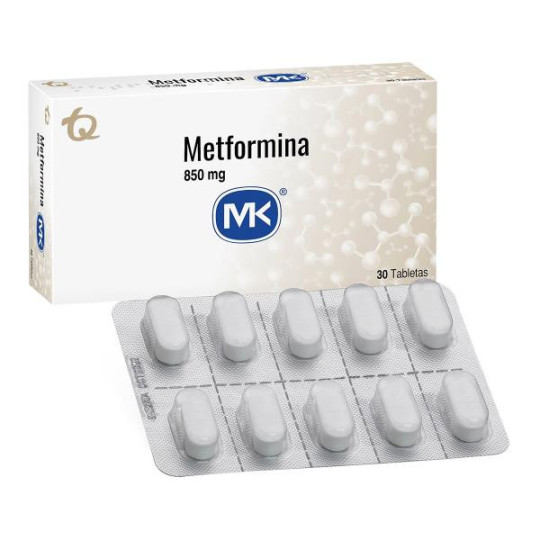 METFORMINA 850 MG 30 TABLETAS MK METFORMINA