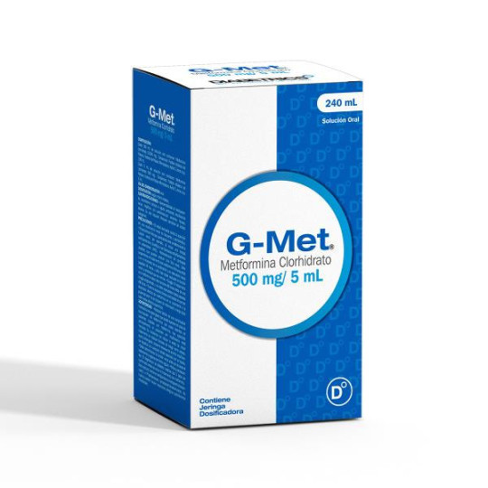 G-MET 500 MG SOLUCION ORAL 240 ML METFORMINA