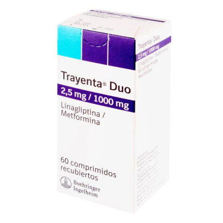 TRAYENTA DUO 2.5/1000 MG 60 TBS (A) METFORMINA