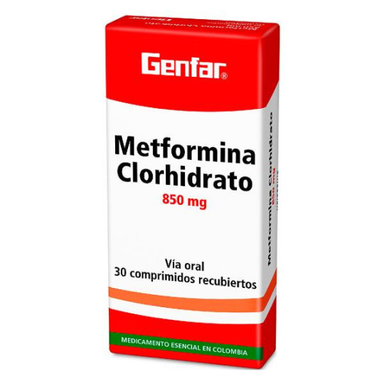 METFORMINA 850 MG 30 TABLETAS W METFORMINA METFORMINA 850 MG 30 TABLETAS W METFORMINA