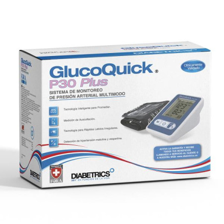 TENSIOMETRO GLUCOQUICK P30 PLUS (A) GLUCOMETRIA