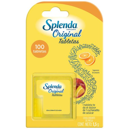 SPLENDA 100 TABLETAS EDULCOLORANTES
