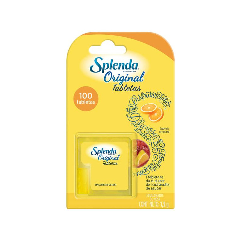 SPLENDA 100 TABLETAS EDULCOLORANTES