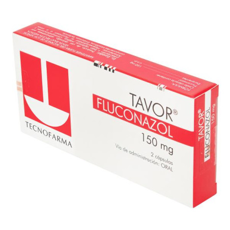TAVOR 150 MG 2 CAPSULAS FLUCONAZOL