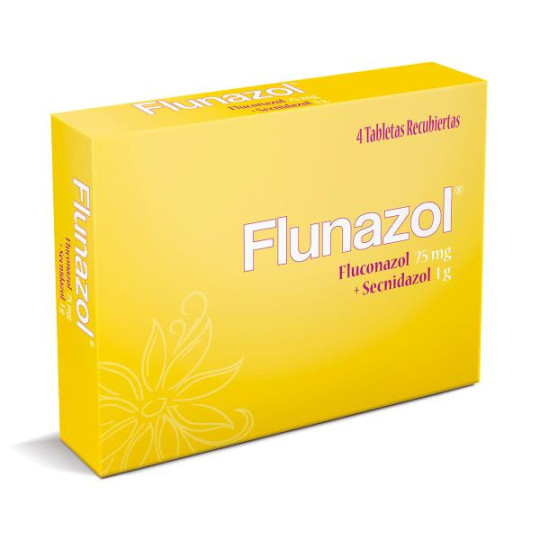 FLUNAZOL 75 MG 4 TABLETAS SECNIDAZOL-FLUCONAZOL FLUNAZOL 75 MG 4 TABLETAS SECNIDAZOL-FLUCONAZOL