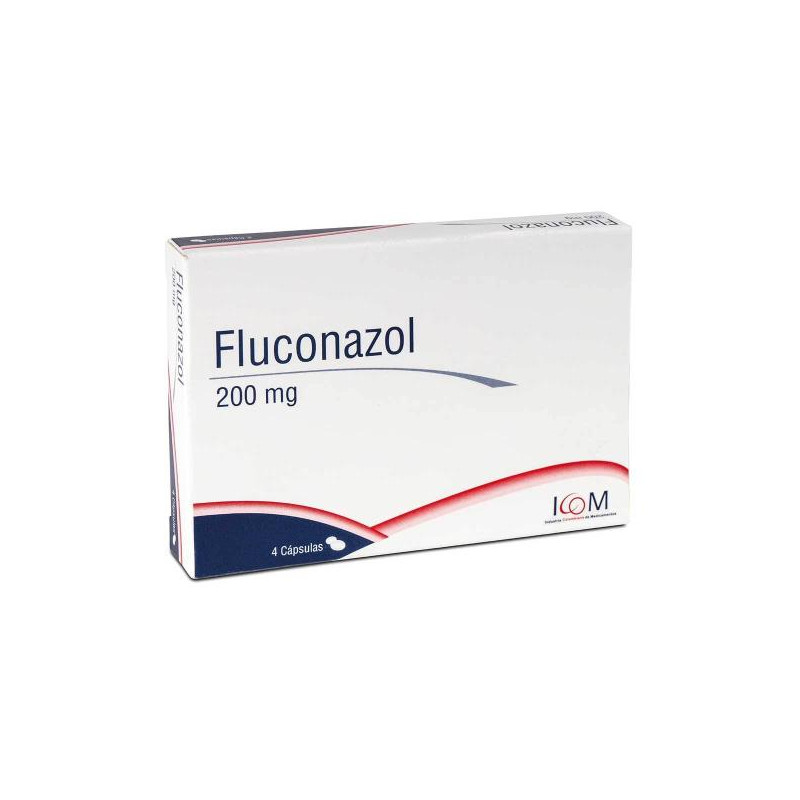FLUCONAZOL 200 MG 4 CAPSULAS ICOM