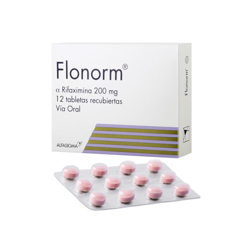 FLONORM 200 MG 12 TABLETAS RIFAXIMINA FLONORM 200 MG 12 TABLETAS RIFAXIMINA