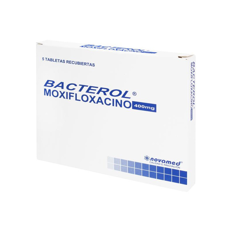 BACTEROL 400 MG 5 COMPRIMIDOS (A) MOXIFLOXACINA BACTEROL 400 MG 5 COMPRIMIDOS (A) MOXIFLOXACINA