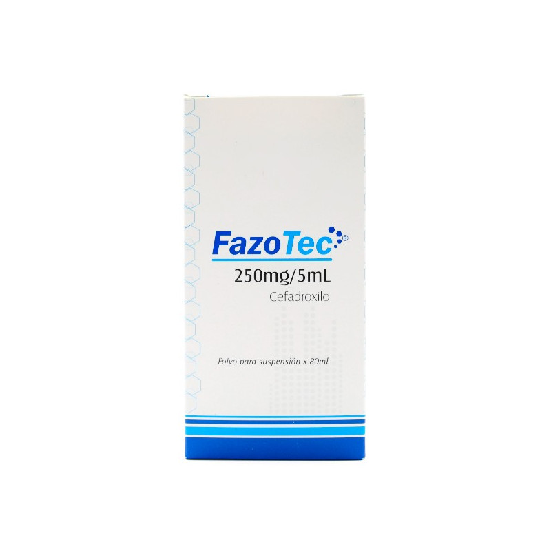 FAZOTEC 250 MG 80 ML CEFADROXILO