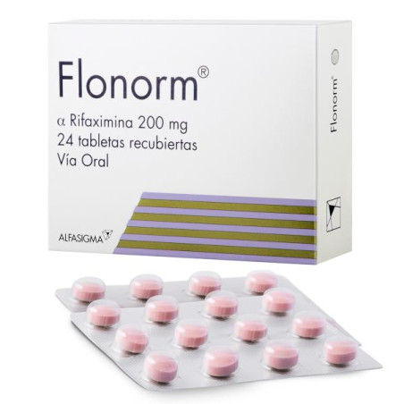 FLONORM 200 MG 24 TABLETAS RIFAXIMINA