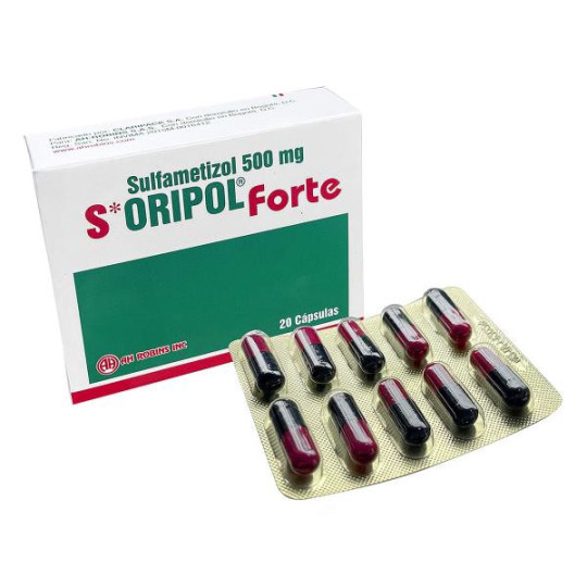 S-ORIPOL FORTE 20 CAPSULAS SULFAMETIZOL