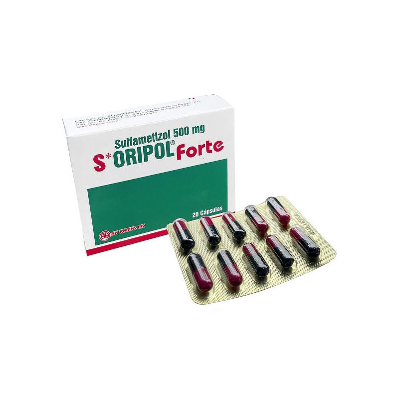 S-ORIPOL FORTE 20 CAPSULAS SULFAMETIZOL