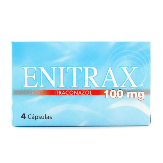ENITRAX 100 MG 4 CAPSULAS ITRACONAZOL ENITRAX 100 MG 4 CAPSULAS ITRACONAZOL