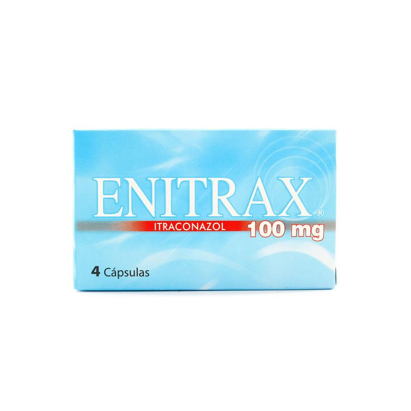 ENITRAX 100 MG 4 CAPSULAS ITRACONAZOL ENITRAX 100 MG 4 CAPSULAS ITRACONAZOL