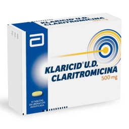 KLARICID U.D 500 MG 10 TABLETAS (A)(DA) CLARITROMICINA