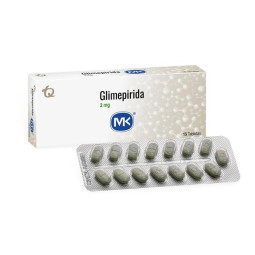 GLIMEPIRIDA 2 MG 15 TABLETAS MK GLIMEPIRIDA