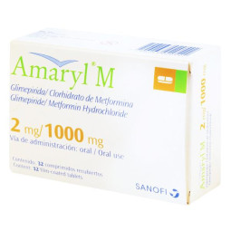 AMARYL M 2 MG/1000 MG 32 COMP (DA) GLIMEPIRIDA