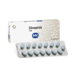 GLIMEPIRIDA 4 MG 15 TABLETAS MK GLIMEPIRIDA