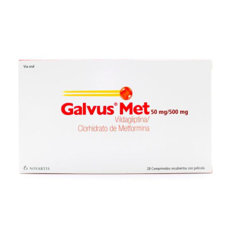 GALVUS MET 50 MG/500 MG 28 COMP. VILDAGLIPTINA