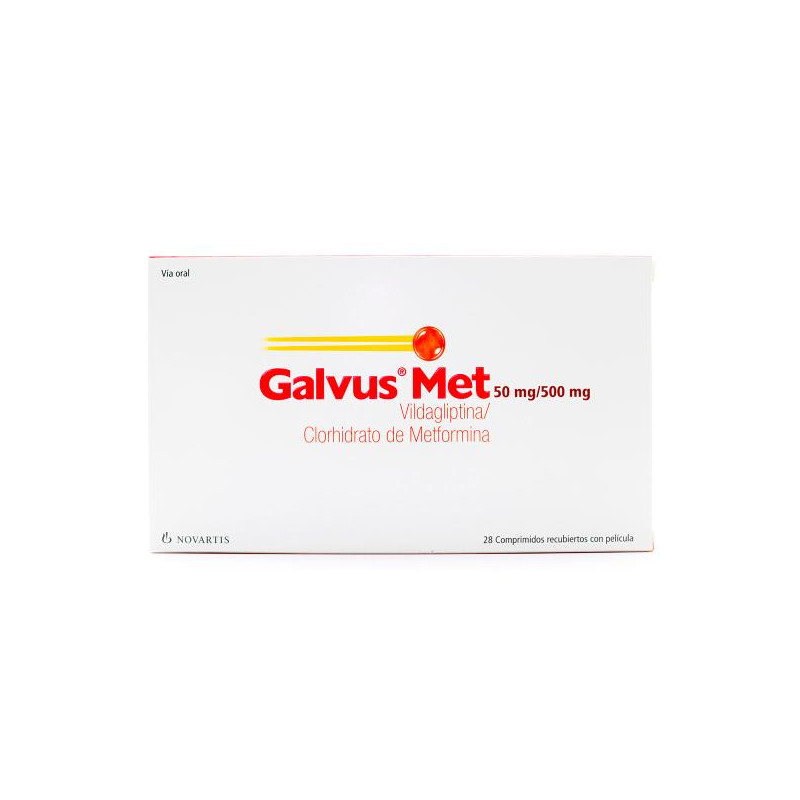 GALVUS MET 50 MG/500 MG 28 COMP. VILDAGLIPTINA