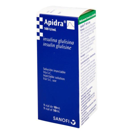 APIDRA 100 UI 10 ML AMPOLLA (R) (SAV)