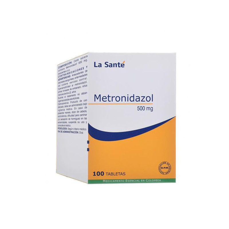 METRONIDAZOL 500 MG 100 TABLETAS LS METRONIDAZOL METRONIDAZOL 500 MG 100 TABLETAS LS METRONIDAZOL